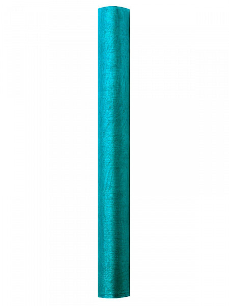 Organza gładka, turkus / 0,36x9 m