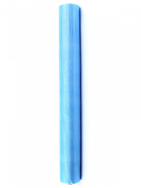 Organza gładka, błękit / 0,36x9 m
