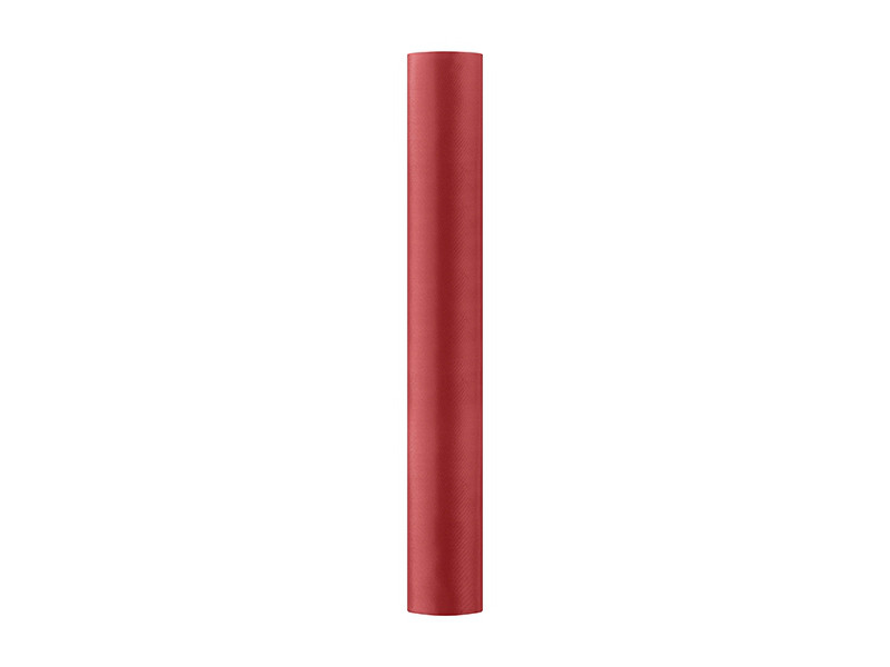 Satyna gładka, czerwona /  0,36x9m