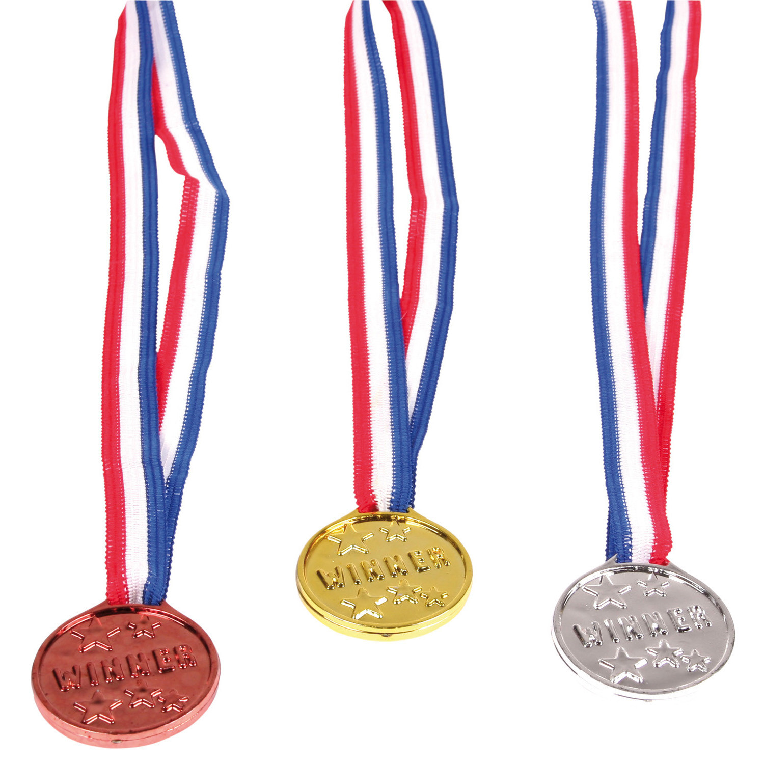 Zestaw medali z napisem "Winner"