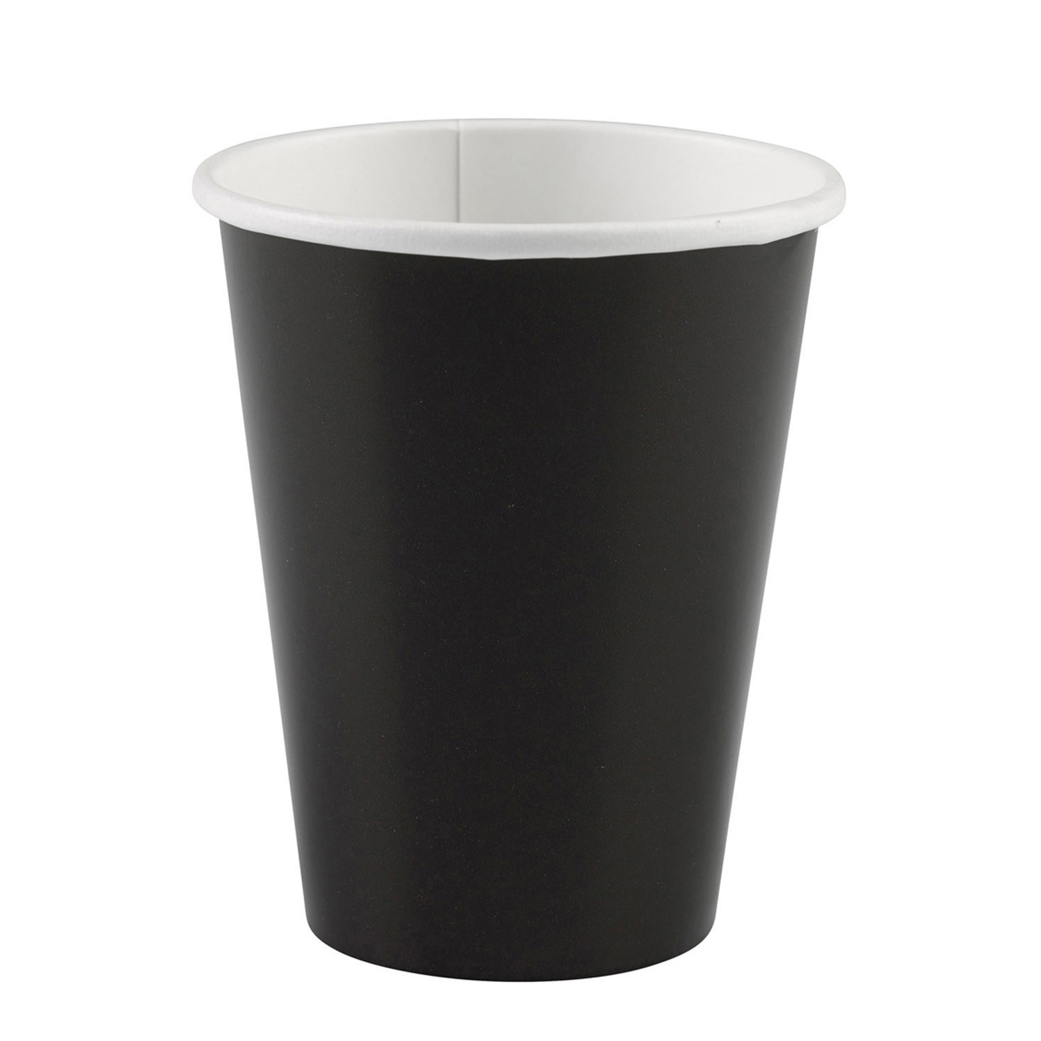 Kubeczki papierowe - czarne / 266 ml
