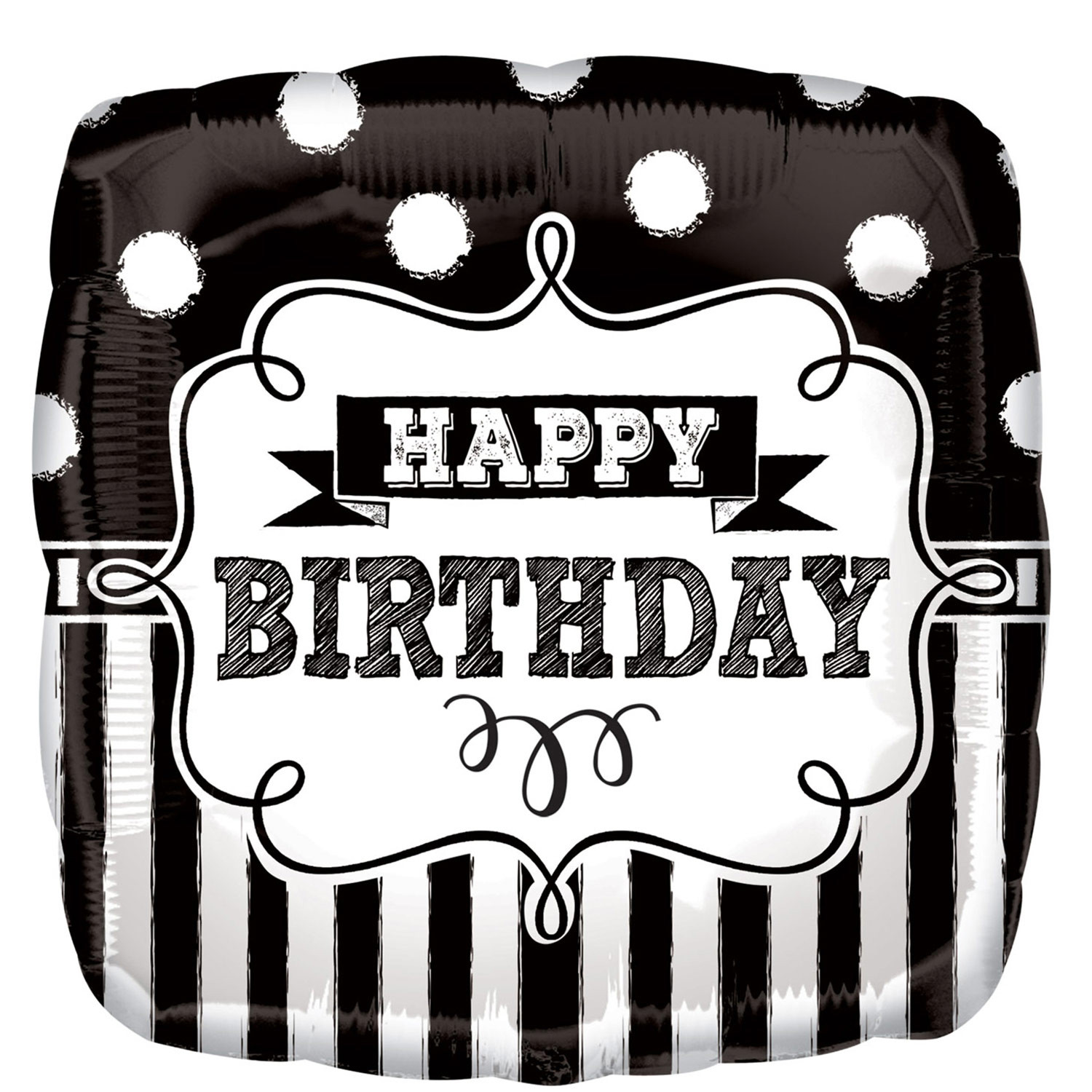 Balon foliowy "Happy Birthday" / 43 cm / 3445201
