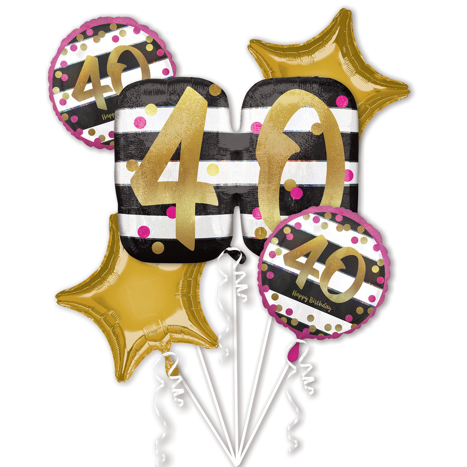 Zestaw balonów na 40 urodziny / 3717301