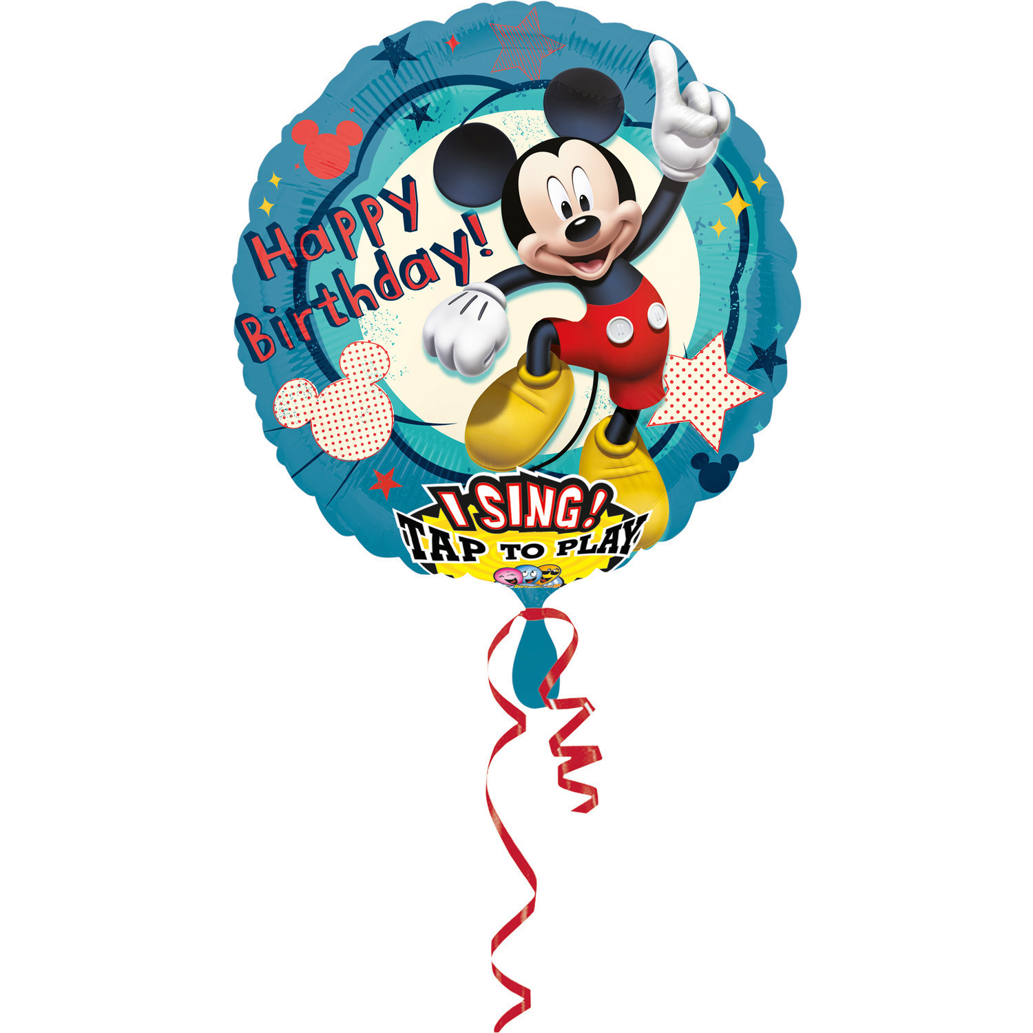 Foliowy, grający balon dla dziecka "Myszka Mickey" / 71 cm