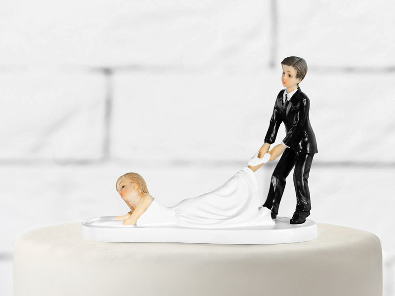 Figurka na tort weselny "Leżąca Panna Młoda" / PF27