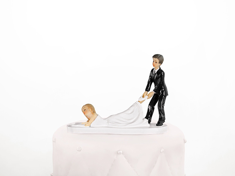 Figurka na tort weselny "Leżąca Panna Młoda" / PF27
