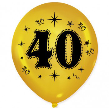 Balony na 40 urodziny / BAL34