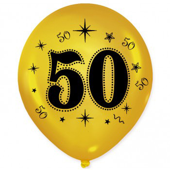 Balony na 50  urodziny / BAL36/6
