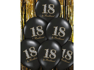 Balony na 18 urodziny "18 & Brilliant" / SB14P-136-010