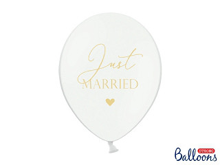 Balony lateksowe "Just Married" / SB14P-237-008 BBJM