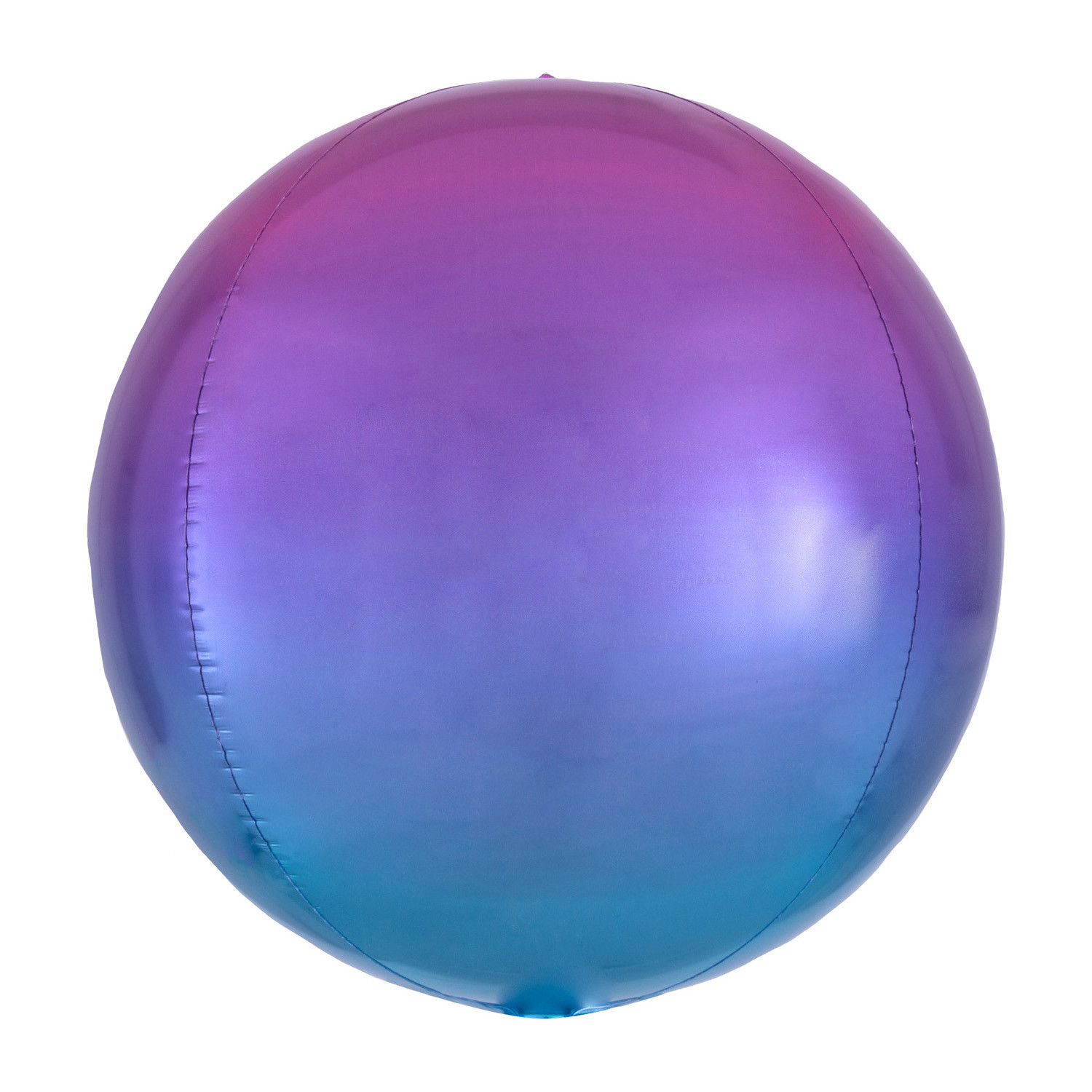 Balon foliowy Orbz - Kula ombre fioletowo-niebieska / 38x40 cm
