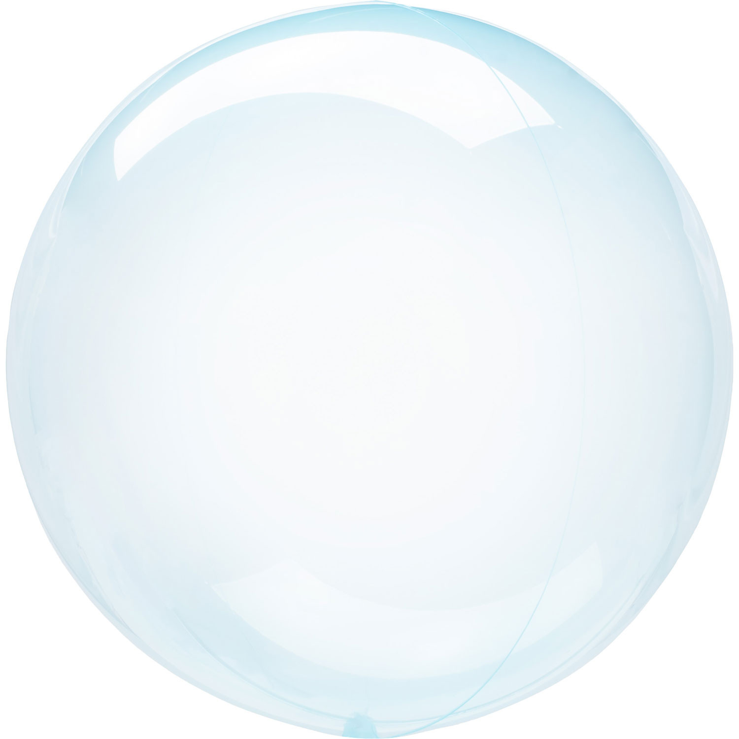 Balon foliowy Kula "Clearz" Crystal Blue / 40x40 cm