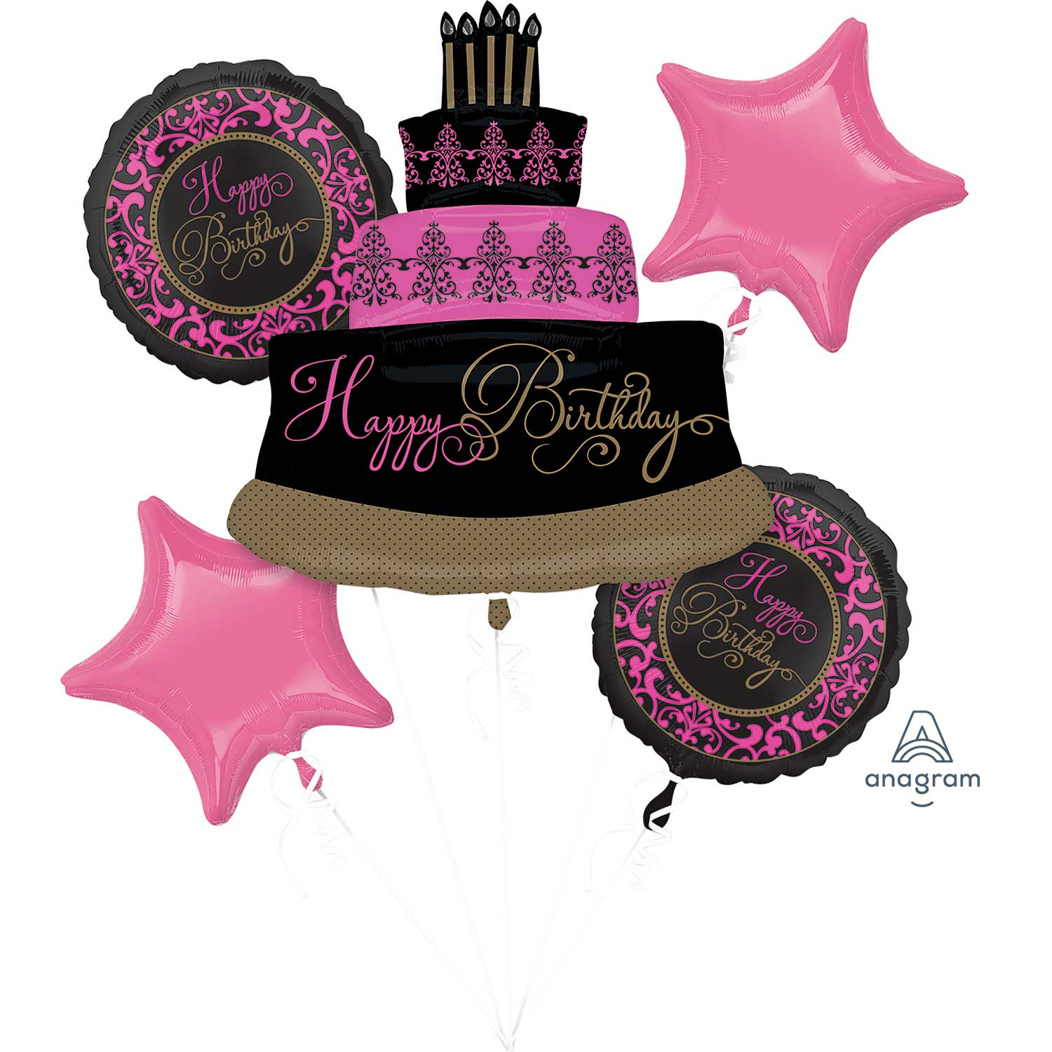 Zestaw balonów na urodziny "Happy Birthday" / 3211101