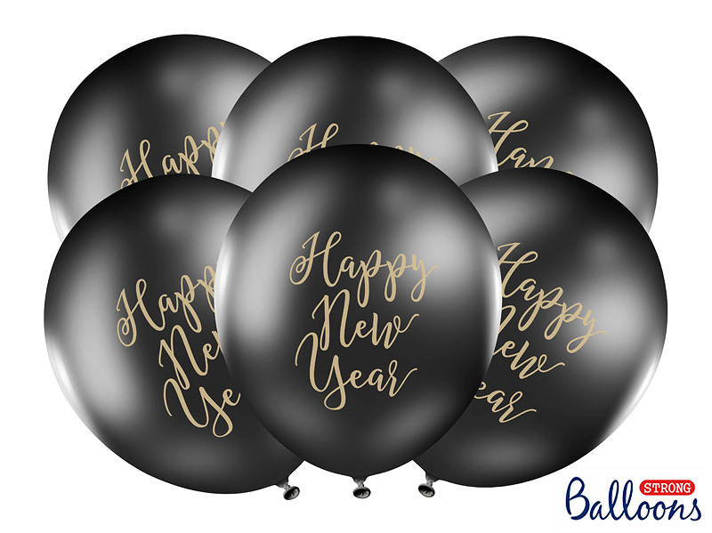 Balony na Sylwestra "Happy New Year", balony lateksowe