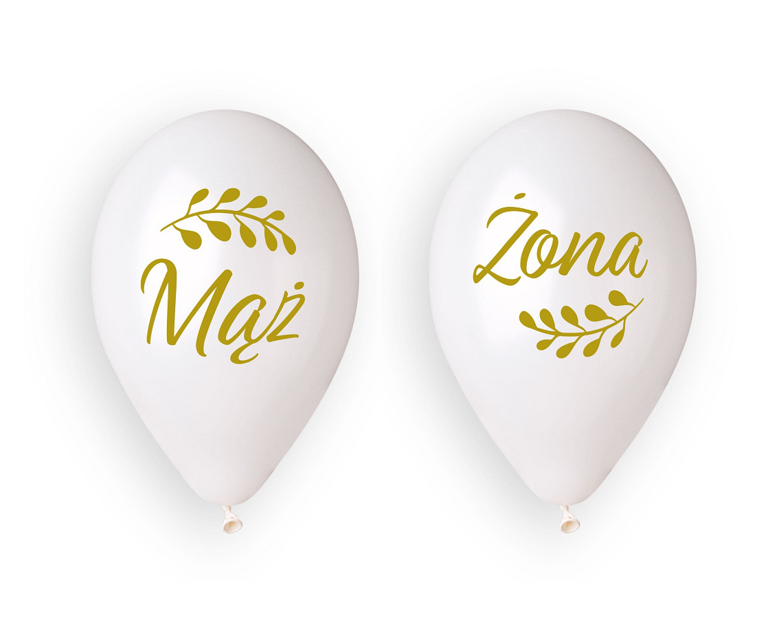 Balony lateksowe "Mąż i Żona" / GMS120/MZL