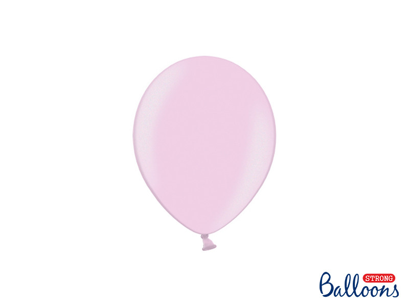 Balony lateksowe "5", Metallic Candy Pink / 100 szt