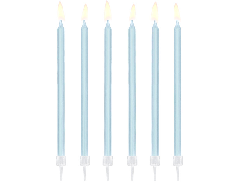 Świeczki urodzinowe na tort, błękitne