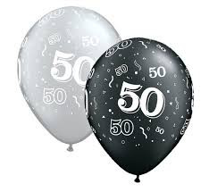Balony na 50 urodziny, mix /25226/6