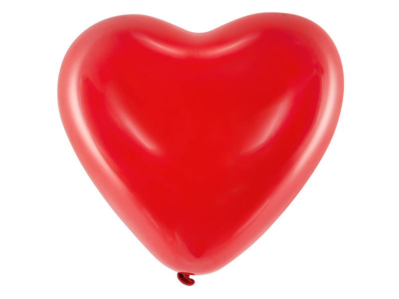Balony lateksowy 16" "Serce", Pastel czerwony