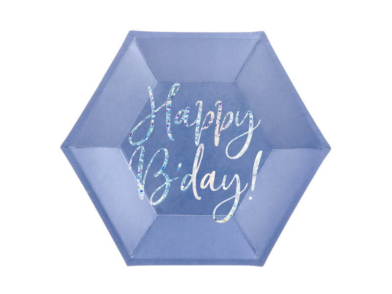 Talerzyki papierowe "Happy Birthday" / TPP63-074