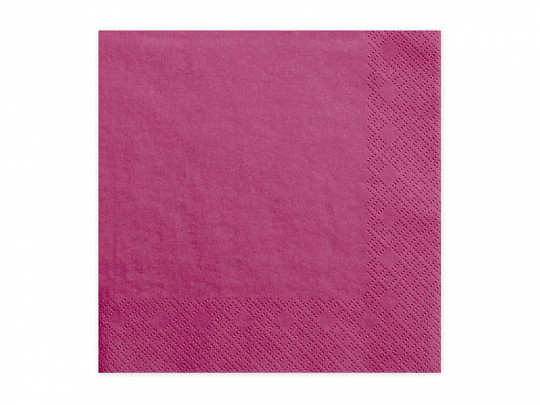 Serwetki bibułowe ciemny różowy 33x33 cm / SP33-1-006