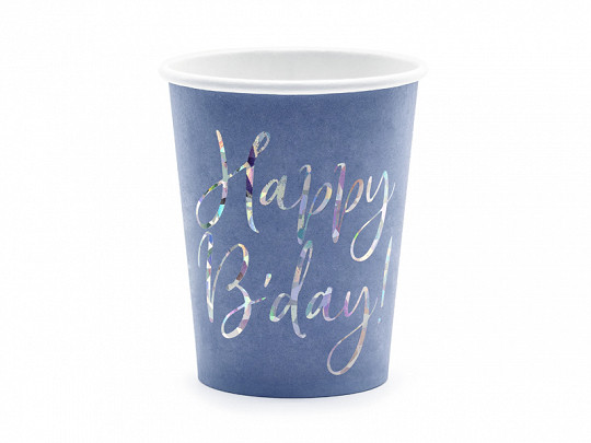 Kubeczki papierowe "Happy Birthday" / KPP63-074