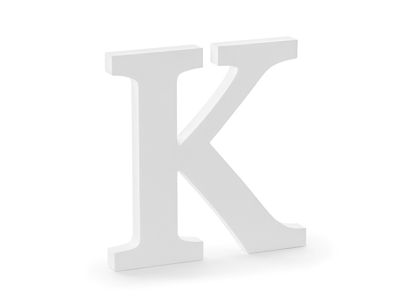 Drewniana litera "K" / 19,5x20 cm