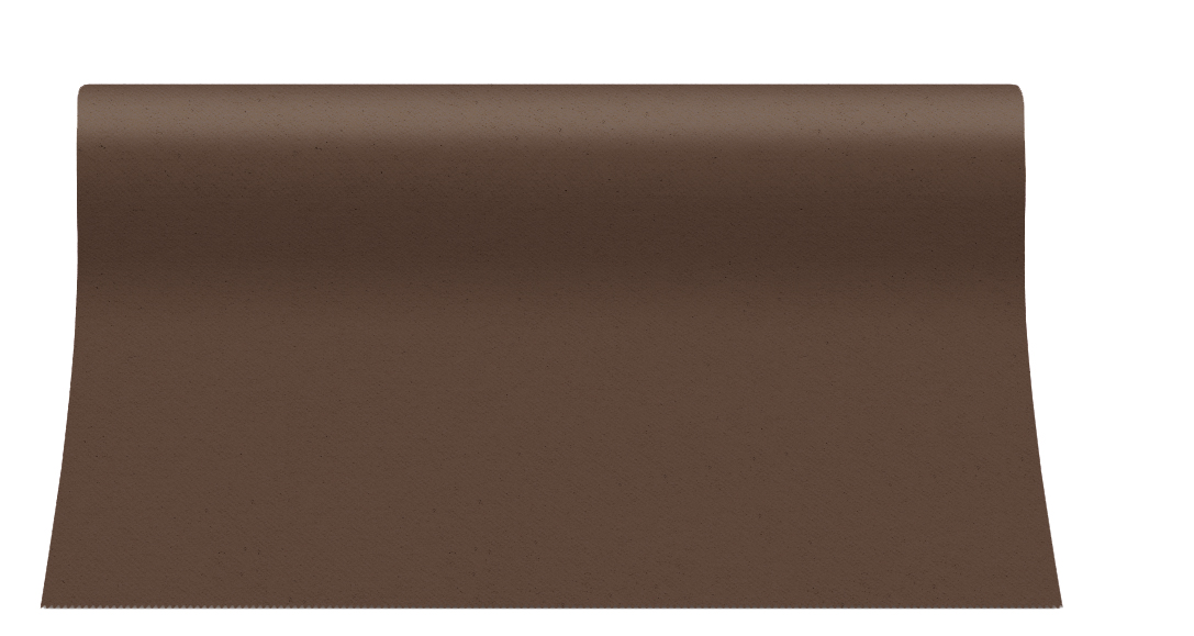Bieżnik flizelinowy gładki AIRLAID "Basic", brązowy / 40cmx24m