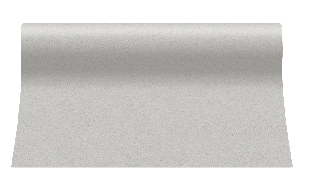 Bieżnik flizelinowy gładki AIRLAID "Basic", jasny szary / 40cmx24m