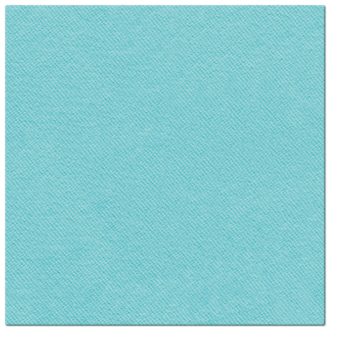 Serwetki flizelinowe gładkie AIRLAID "Basic", miętowo-niebieskie / 40x40
