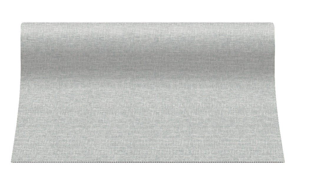 Bieżnik flizelinowy wzorzysty "Linen Structure", szary / 40cmx24m
