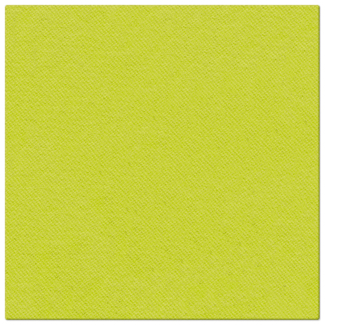 Serwetki flizelinowe gładkie AIRLAID "Basic", jasne kiwi / 40x40