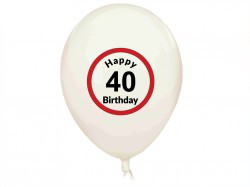 Balony na 40 urodziny "Happy 40 Birthday"