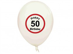 Balony na 50 urodziny "Happy 50 Birthday"