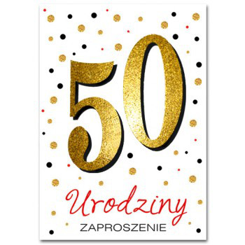 Zaproszenia na 50 urodziny / ZZ6820