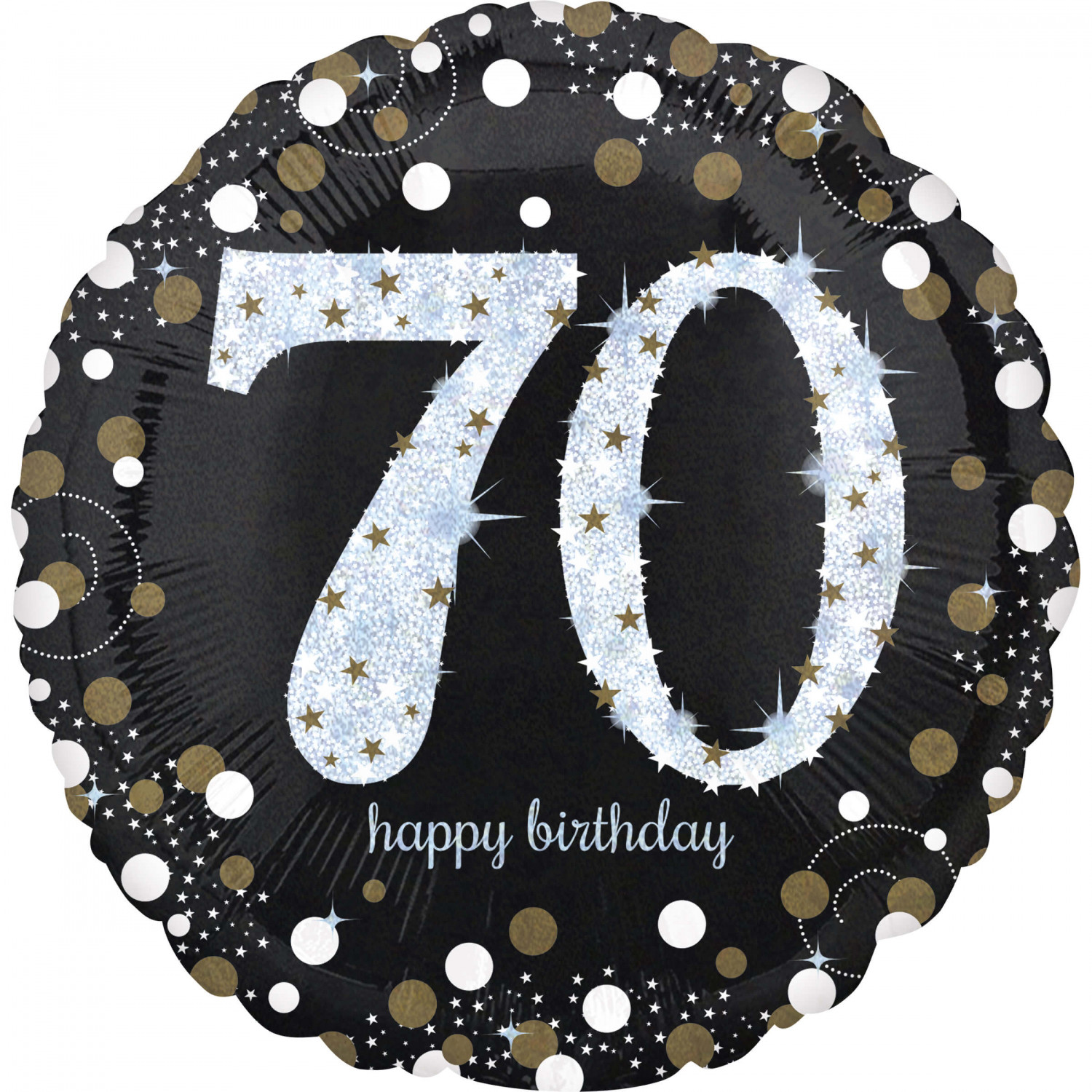 Balon foliowy Jumbo na "70 urodziny" / 71 cm