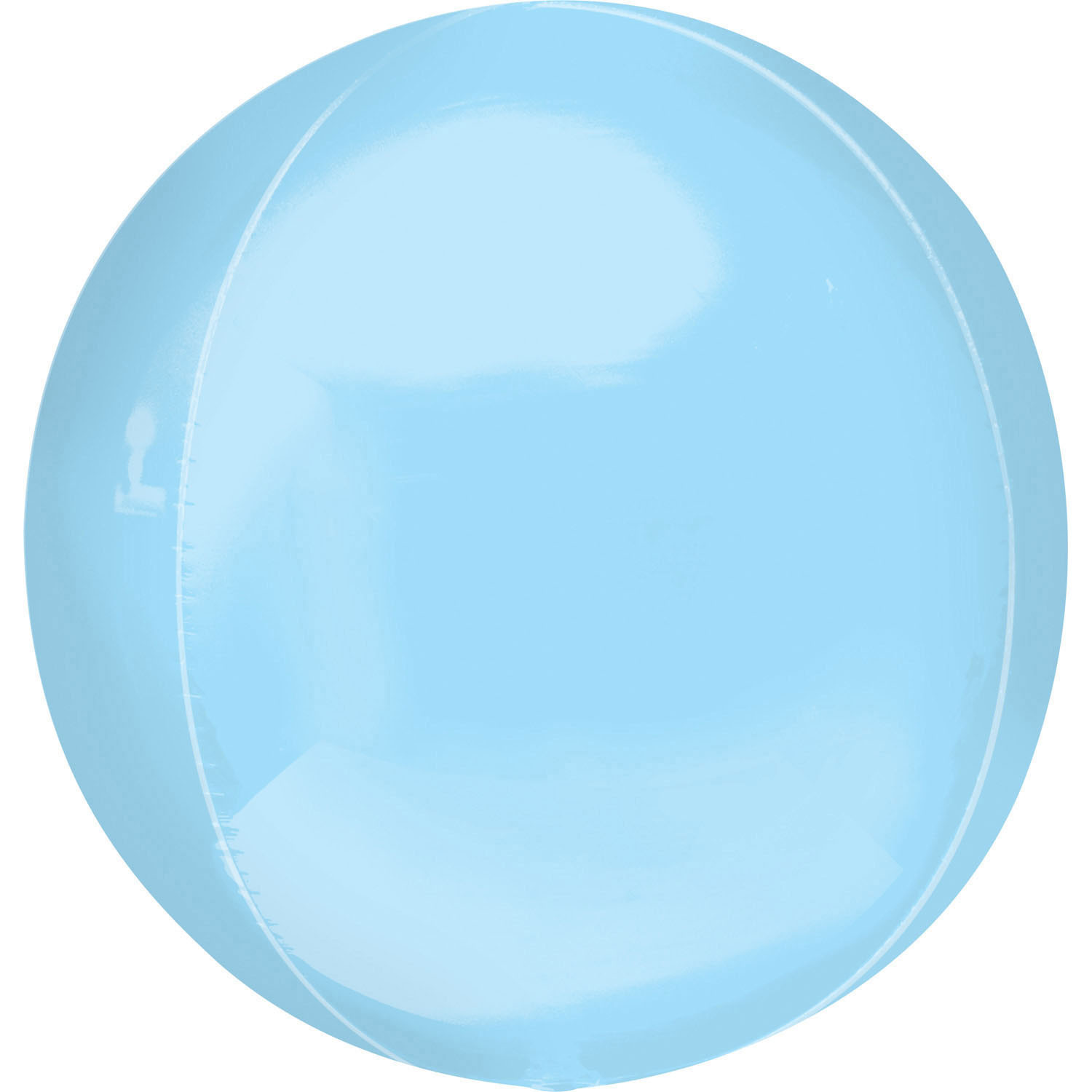 Balon foliowy Orbz - Kula błękitna / 38x40 cm
