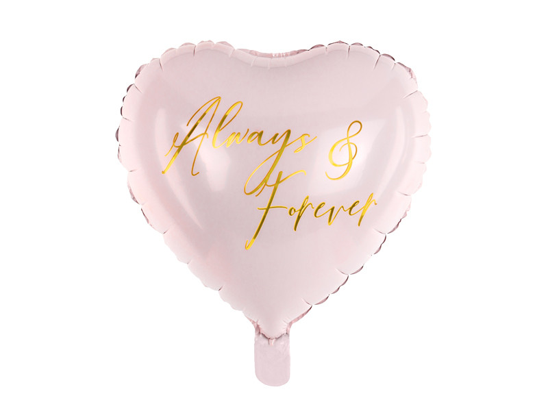 Balon foliowy Serce "Always & Forever" / 45 cm