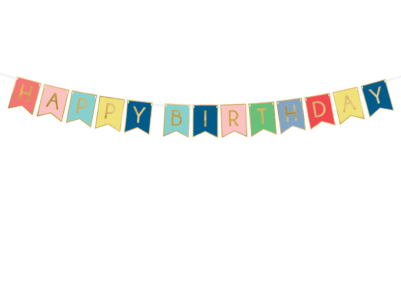 Girlanda "Happy Birthday" / GRL56