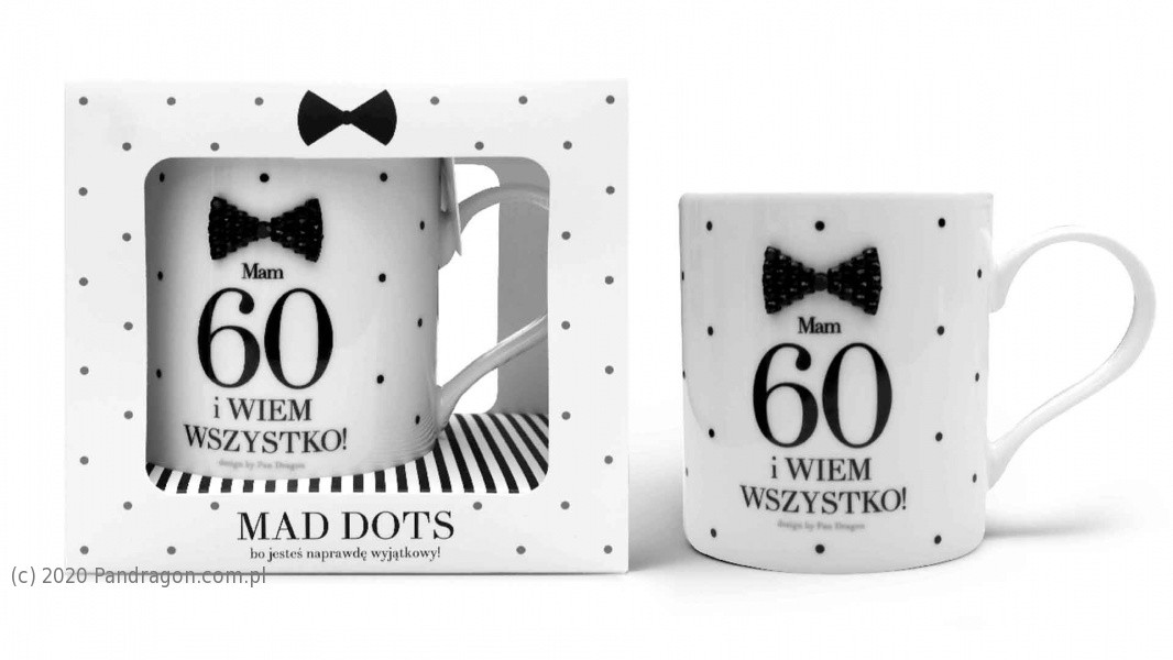 Kubek na 60 urodziny / Mad Dots