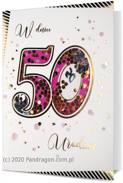 Karnet na "50 urodziny" / HM200-1951