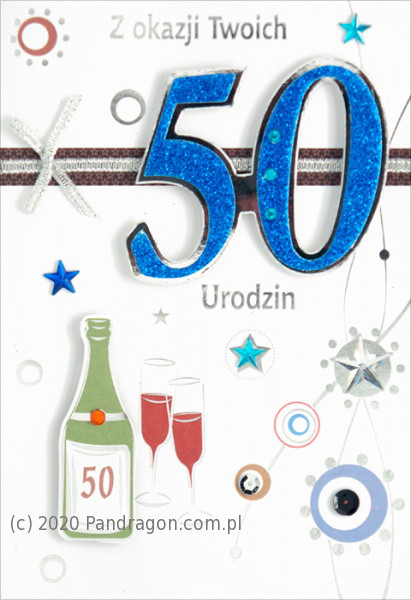 Karnet "50 urodziny" / HM200-507