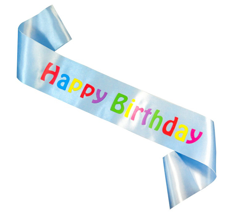 Szarfa na urodziny "Happy Birthday" / CH-SHBJB