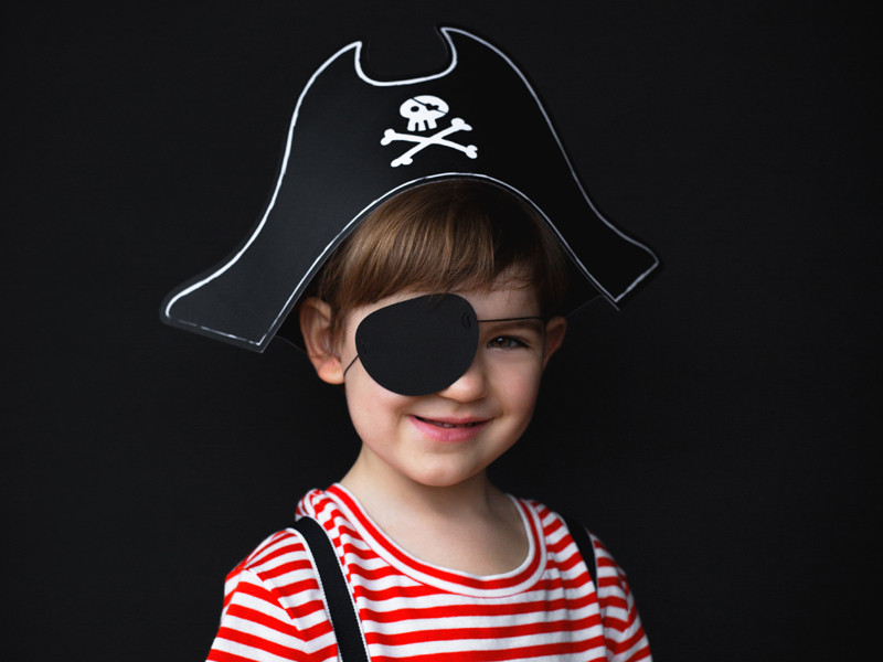 Czapka Pirata z opaską na oko