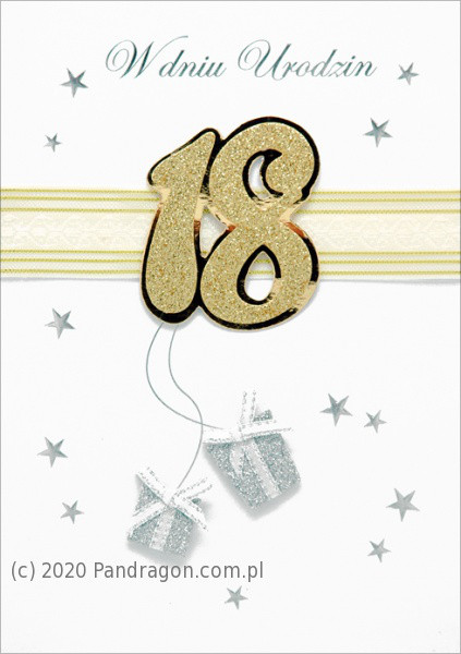 Kartka urodzinowa na 18 Urodziny / HM-100-378