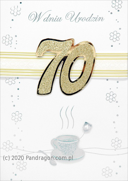 Kartka 70 Urodziny / HM-100-383