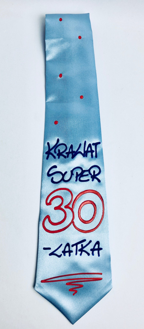 Krawat dla Jubilata na 30 urodziny / KRA3-30
