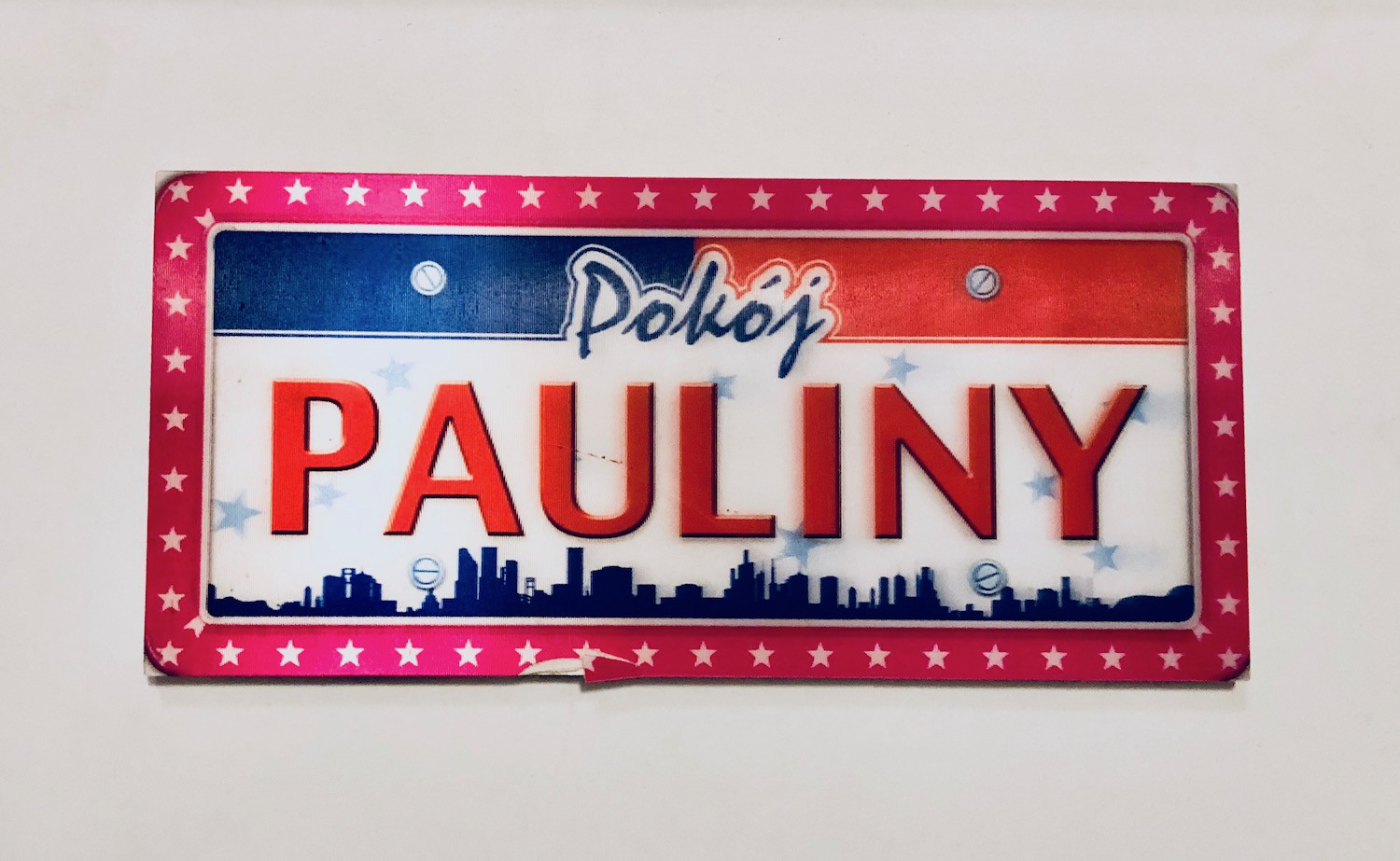 Tabliczka na drzwi "Pokój Pauliny" - WYPRZEDAŻ