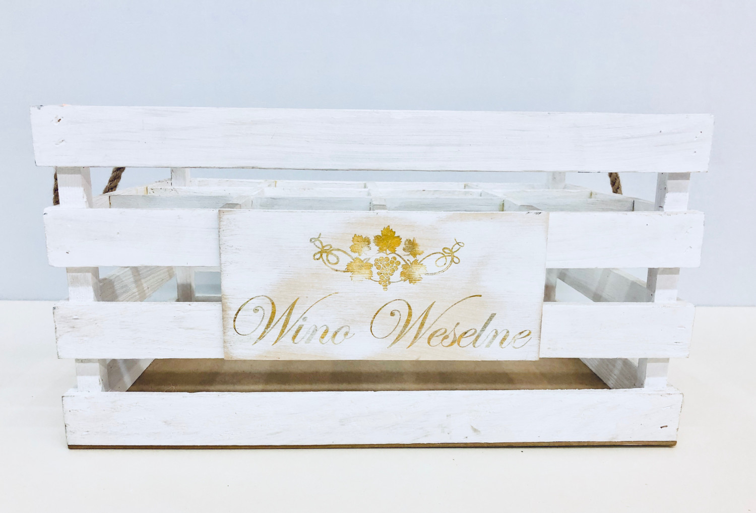 Skrzynka zdobiona "Wino Weselne"