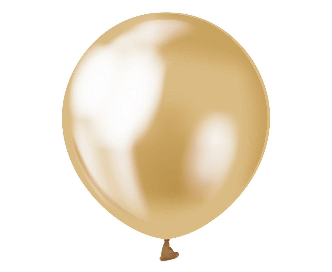 Balony lateksowe 5" Beauty&Charm, platynowe złote
